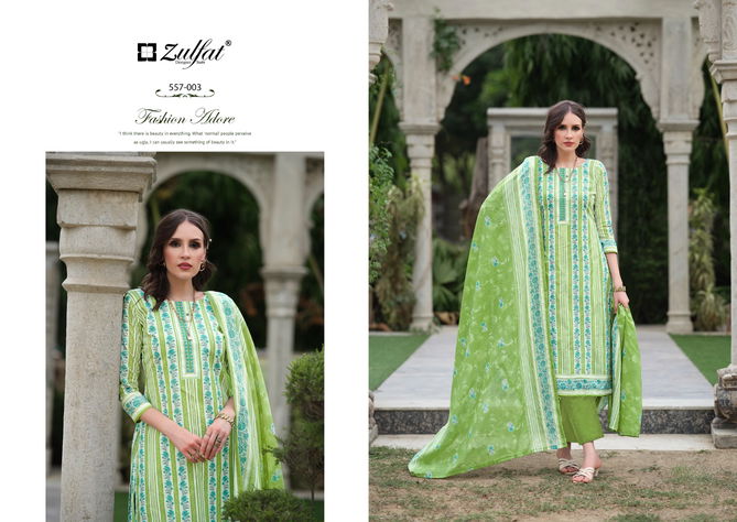 Nazrana Vol 3 By Zulfat Designer Printed Pure Cotton Dress Material Wholesale Online
